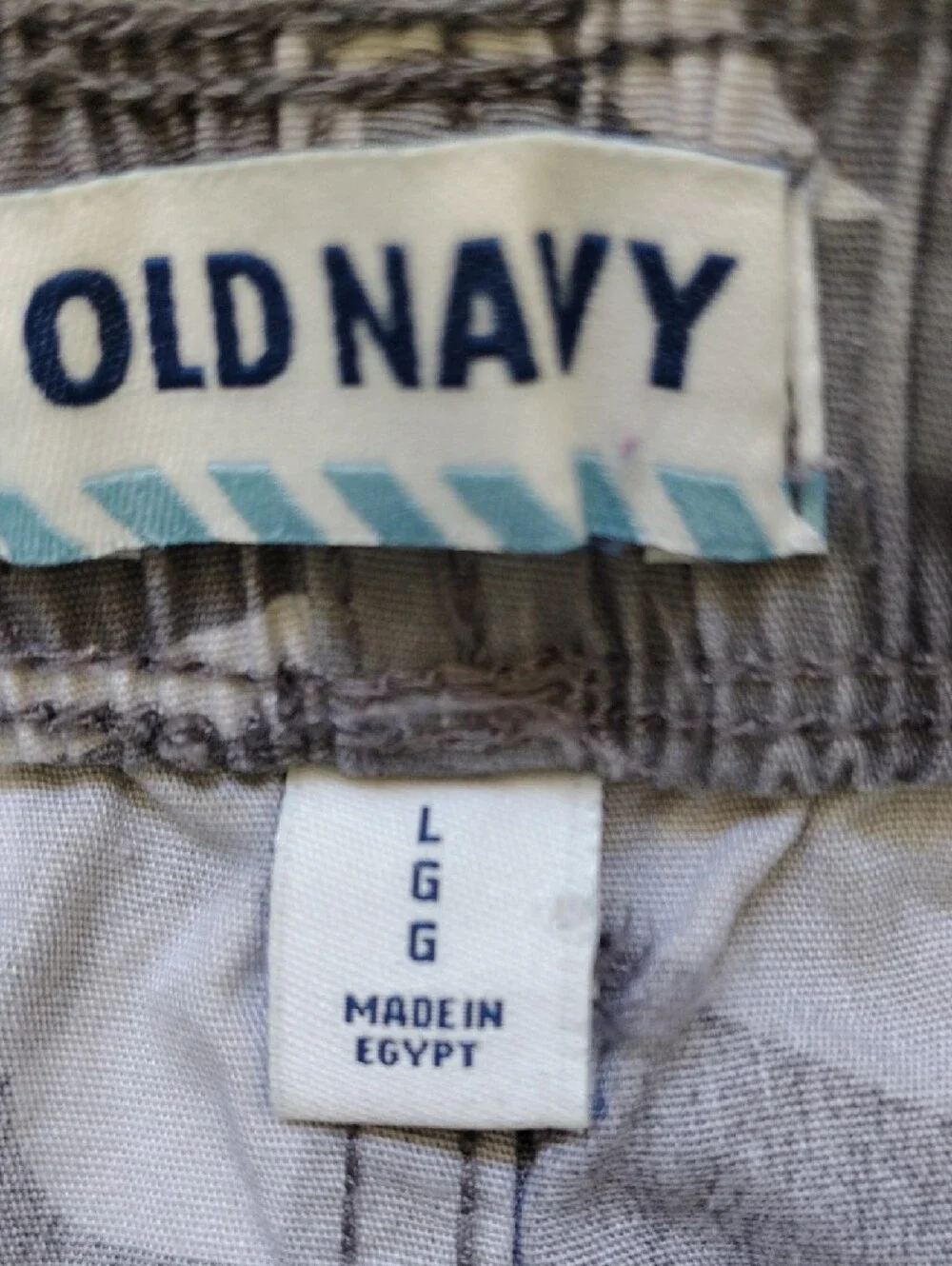 Boy's Old Navy Gray Camo Cargo Shorts
